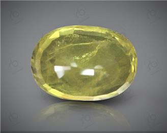 Natural Heated & Treated Yellow Sapphire Certified 4.2 carats (DIN 84652 )