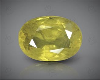 Natural Heated & Treated Yellow Sapphire Certified 4.2 carats (DIN 84652 )