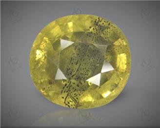 Natural Heated & Treated Yellow Sapphire Certified 2.17 CTS (DIN 86204 )