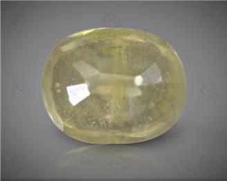 Natural Heated & Treated Yellow Sapphire Certified  5.26 (CTS) ( 88606 )