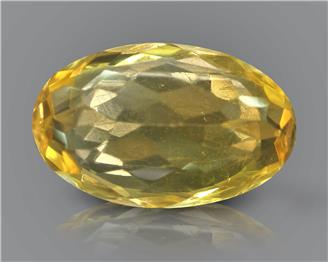 Yellow Citrine Natural Certified 6.14 CTS( 86423 ) (D)