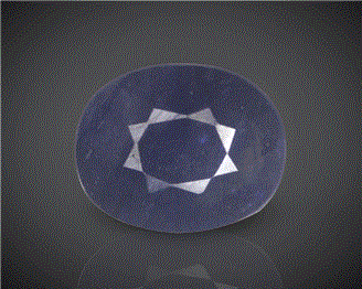 Natura Blue Sapphire (H&T) Certified 6.81CTS-94407