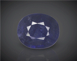 Natura Blue Sapphire (H&T) Certified 4.97CTS-94465