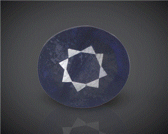 Natura Blue Sapphire (H&T) Certified 6.73CTS-94466