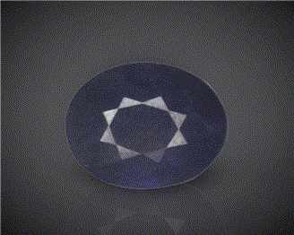 Natura Blue Sapphire (H&T) Certified 6.92CTS-94467