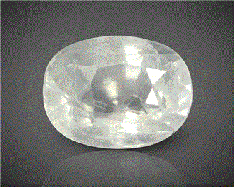 Natural White Sapphire Certified  5.49 cts. ( 3361 )