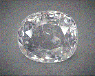 Unheated & Untreated White Sapphire Natural Certified 3.35 cts. ( 6423 )