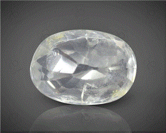 Natural White Sapphire Certified  3.52CTS-10129