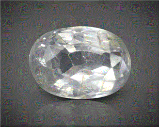 Natural White Sapphire Certified  3.52CTS-10129