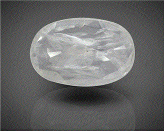 Unheated Untreated White Sapphire Natural Certified 3.7 CTS. ( 35162 )