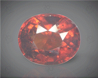 Natural  Hessonite Grnet (Gomed) Certified 5.12 cts ( 1178 )