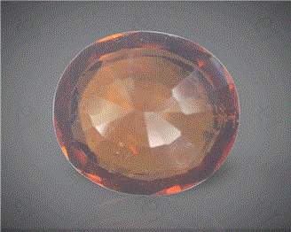 Natural Hessonite Garnet (Gomed) Certified 5.17 CTS ( 33871 ) (D)