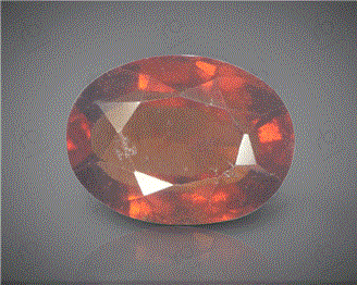 Natural  Hessonite Grnet (Gomed) Certified 5.65 cts ( 1107 )