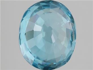 Natural Blue Zircon 4.38CTS-124292