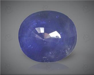 Blue Sapphire Heated & Treated Natural Certified   5.23  CTS  (  1368  )  (DIN)