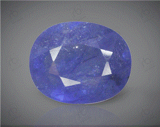 Natural Treated Blue Sapphire (Neelam) ( HEATED & TREATED ) 3.42 CTS (6645)