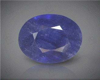 Natural, Heated and Treated  Blue Sapphire / Neelam 3.21 CTS. ( 50604 )